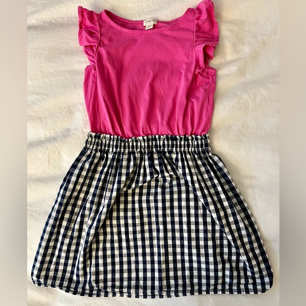 Crewcuts girls mixed media dress